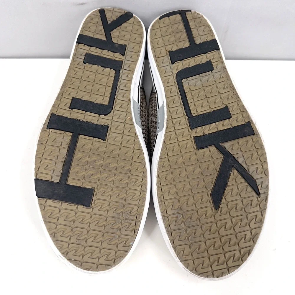 Huk Brewster Mens Fishing Deck Shoe Brown Grey Mesh Bungee Lace Size 12